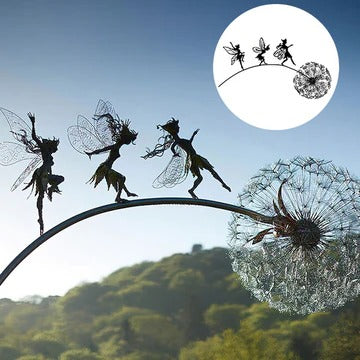 Feen-Gartenskulpturen aus Stahl