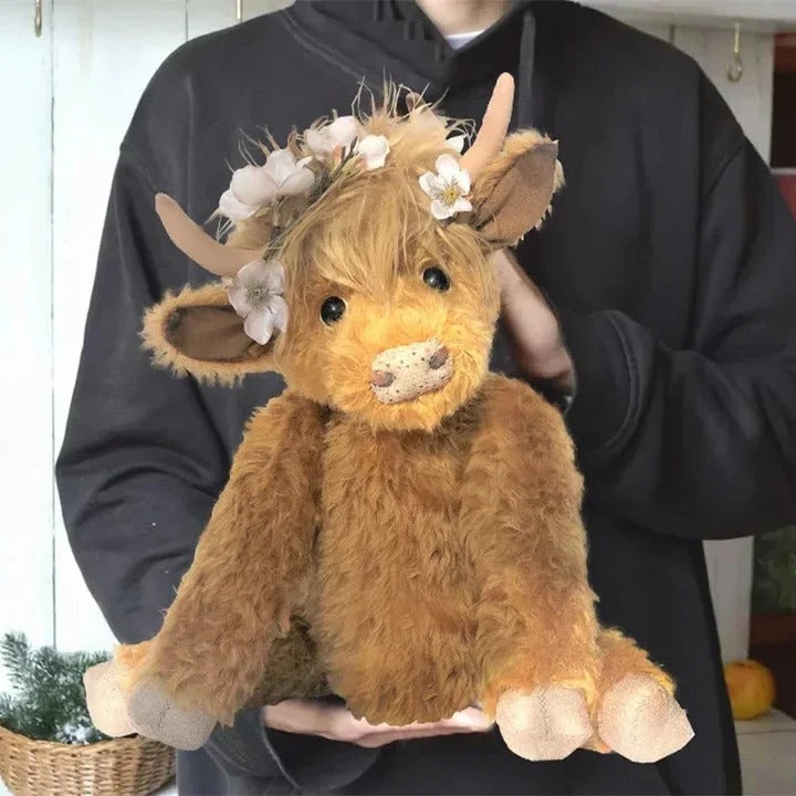 Skanto | Highland Cow Wearing Flowers