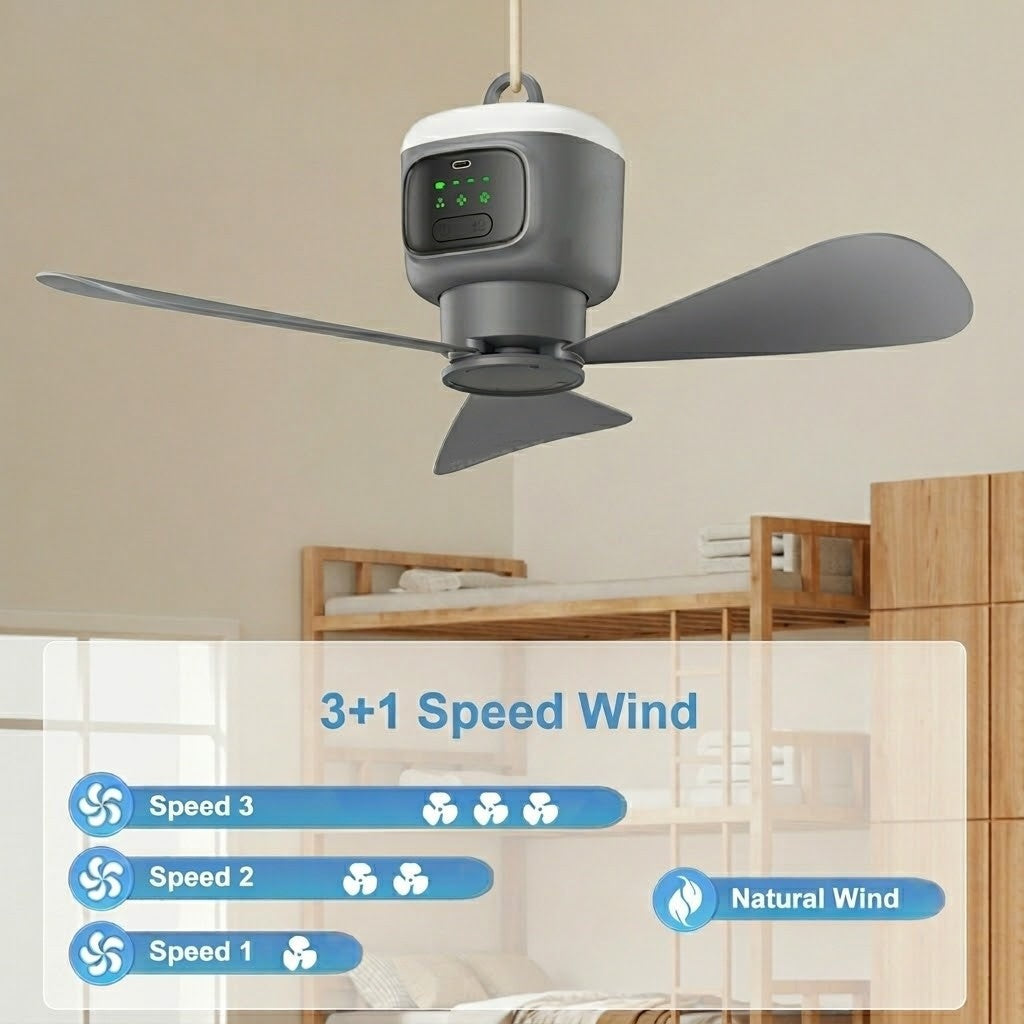 Hjem Cool Bærbar Oppladbar RC Henging Vifte Lampe | Skanto