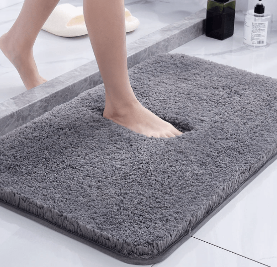 Skanto | Ekstra tykk mikrofiber badematte med antiskli-bunn