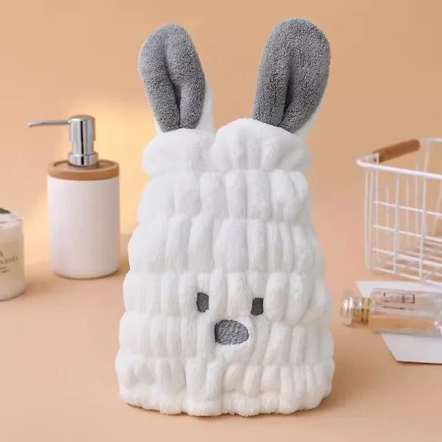 Skanto | Cozy & Quick – Absorberende Kaninøre Hårtørkekåpe