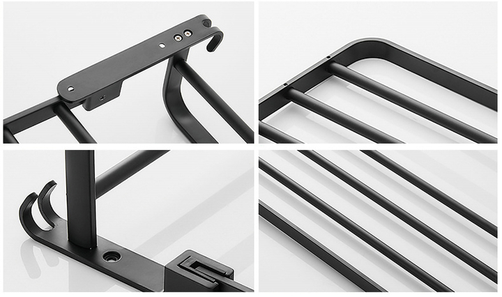 Skanto | Enkel Organizer Bad Aluminium Sammenleggbar Håndklestativ