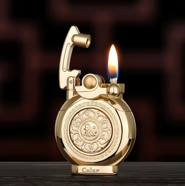 Mechanisk Flip Top Kerosene Vindbeskyttende Lighter | Skanto