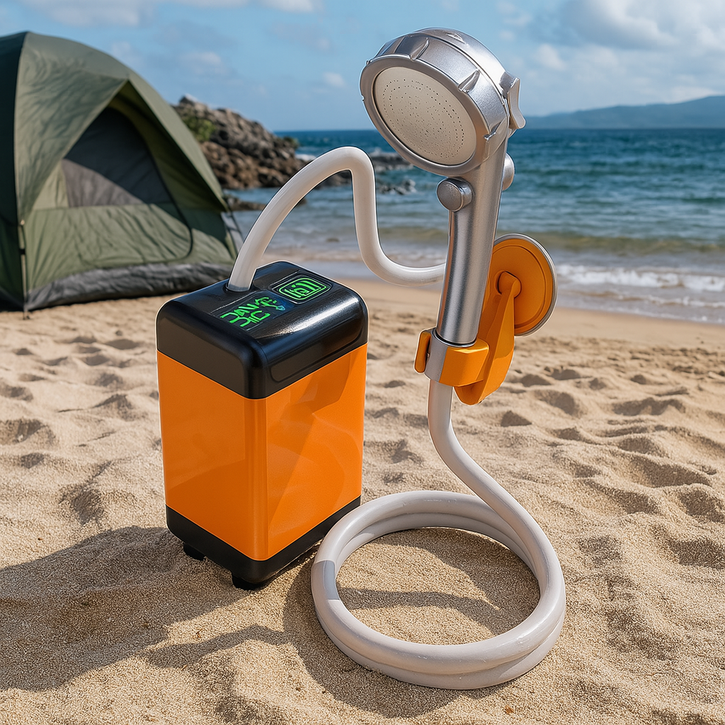 Go Travel Bærbar Oppladbar USB Utendørs Dusj Pumpe | Skanto