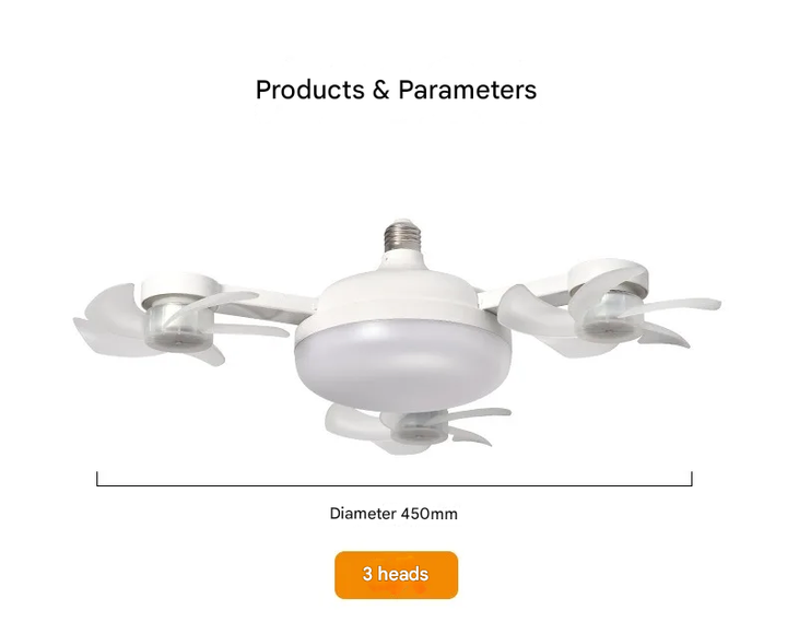 Multi Cooler Fast Ceiling LED Fan Light | Skanto