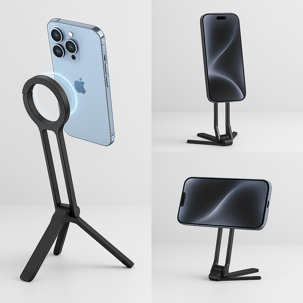 Skanto | Pocket Size Clip-On Magnetisk Sammenleggbart Stativ