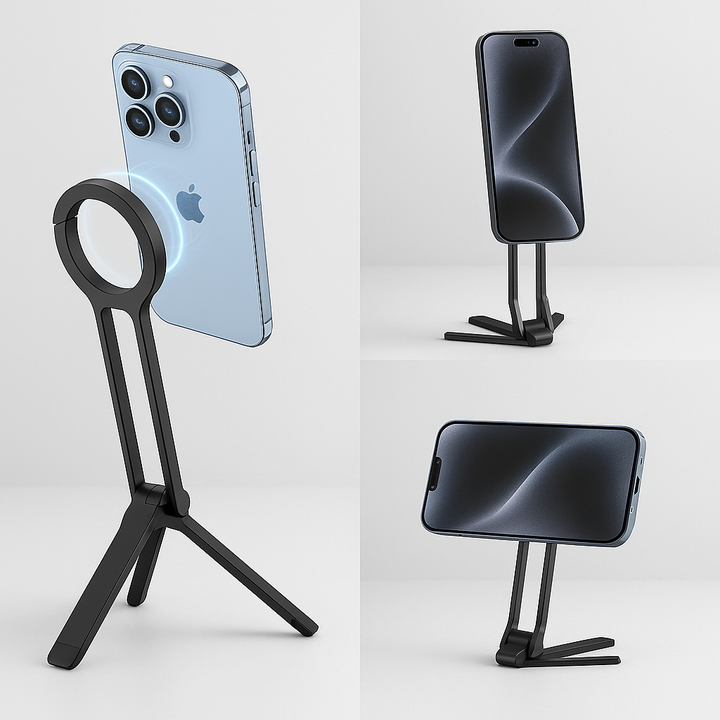 Skanto | Pocket Size Clip-On Magnetisk Sammenleggbart Stativ