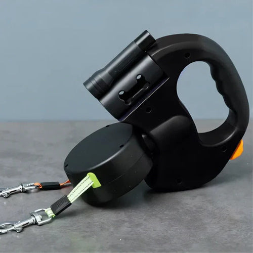 Skanto | TangleFree Dual Hundebånd med LED Lys & 360° Svivel