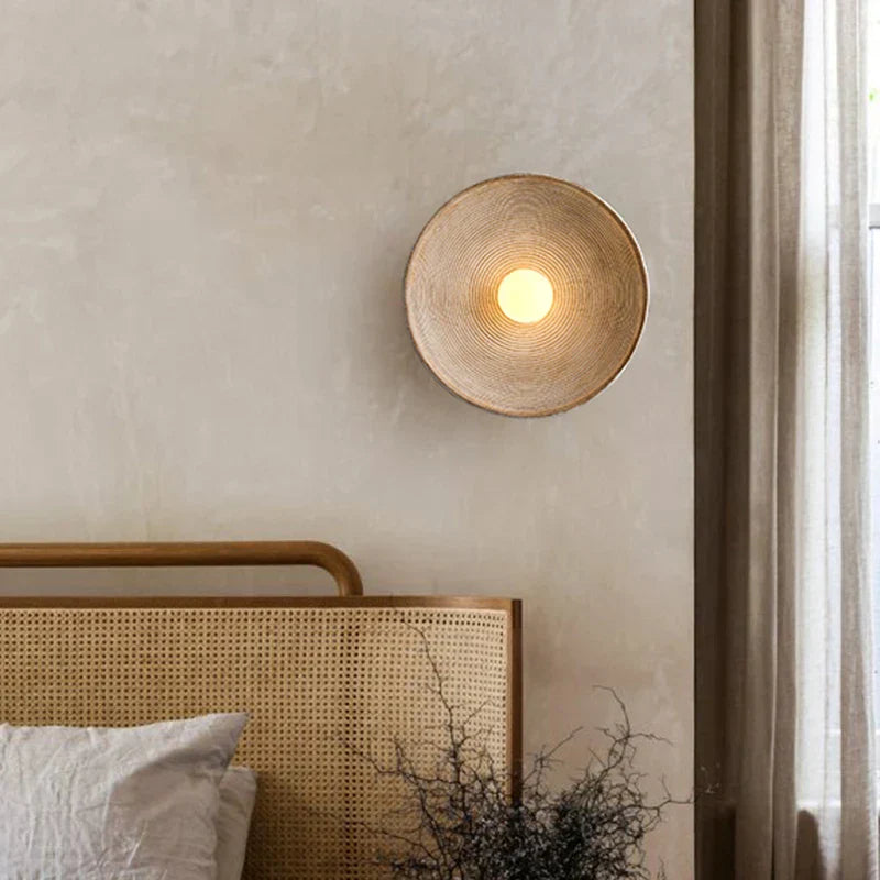 Skanto | Japansk Vintage Ridge Vegglampe – Elegant Zen-inspirert LED Vegglampe for Stue, Soverom & Gangarealer