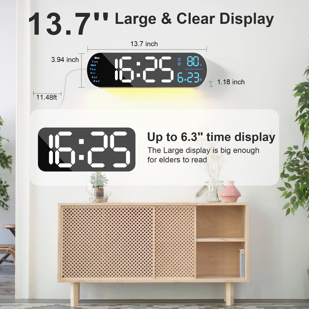 Multi Functional LED Display Clock | Skanto