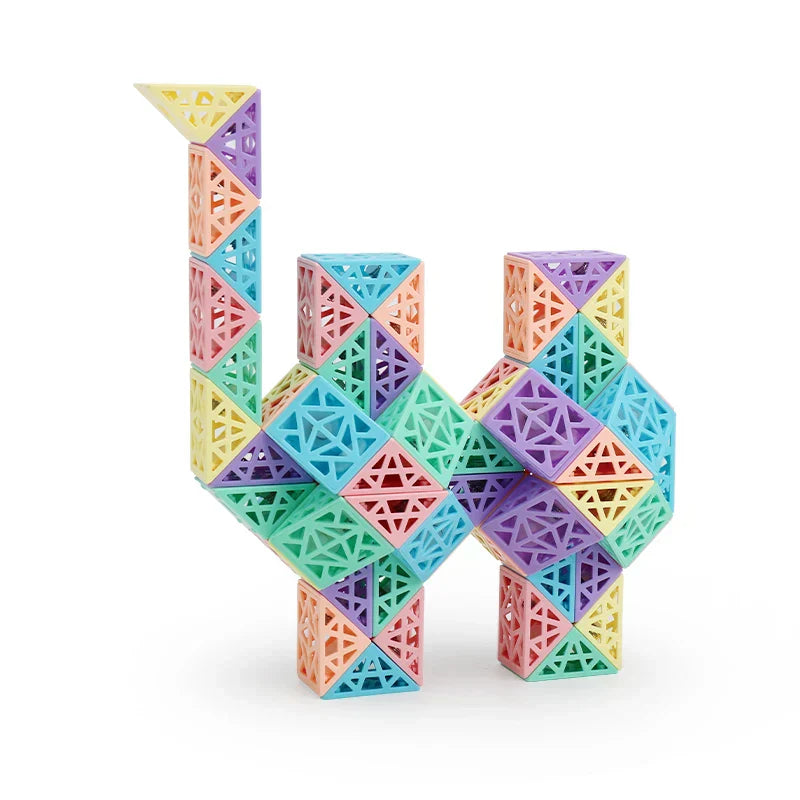 Skanto | Hollowout Magic Ruler – Kreativt byggeklosssett for bygging, vridning og utforskning