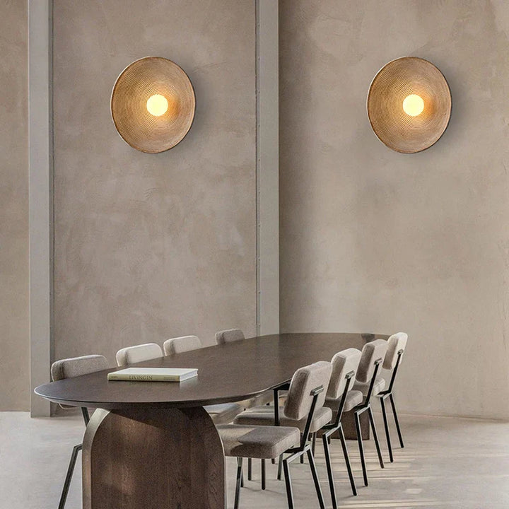 Skanto | Japansk Vintage Ridge Vegglampe – Elegant Zen-inspirert LED Vegglampe for Stue, Soverom & Gangarealer