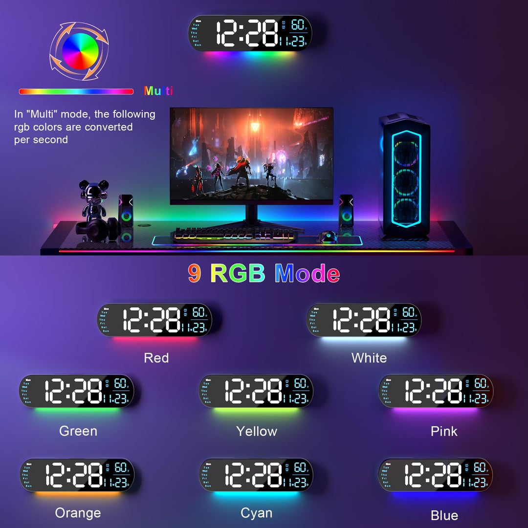 Multi Functional LED Display Clock | Skanto