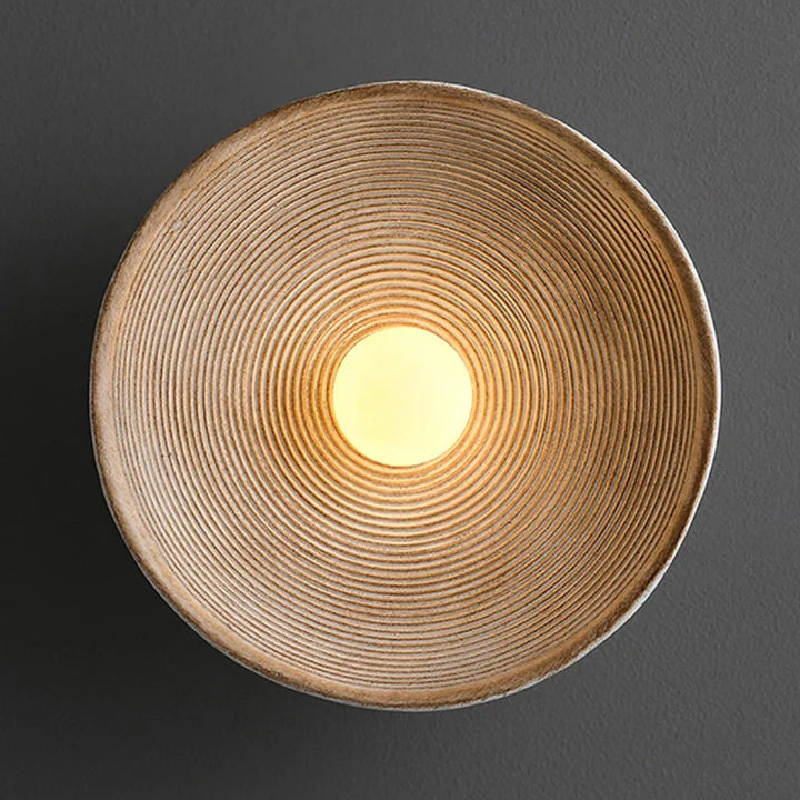 Skanto | Japansk Vintage Ridge Vegglampe – Elegant Zen-inspirert LED Vegglampe for Stue, Soverom & Gangarealer