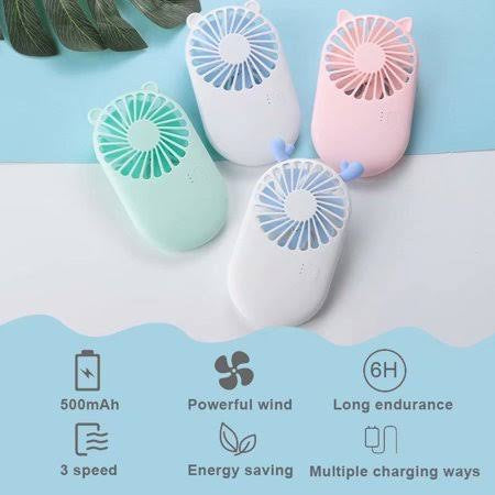 Mini oppladbar vifte USB | Skanto