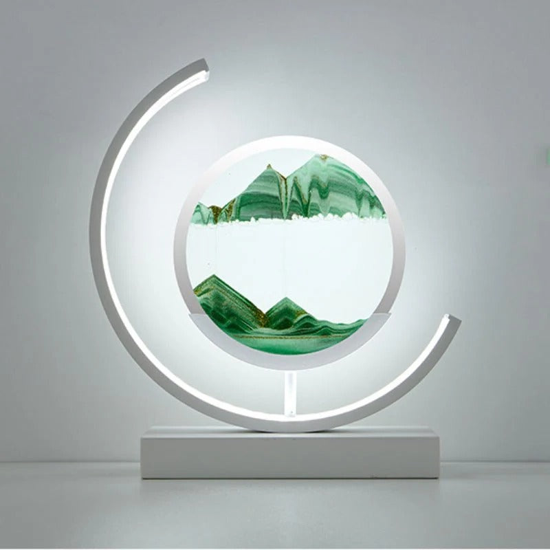 Skanto | 3D Timeglass LED-lampe, fengslende sandkunst for hjemmedekorasjoner