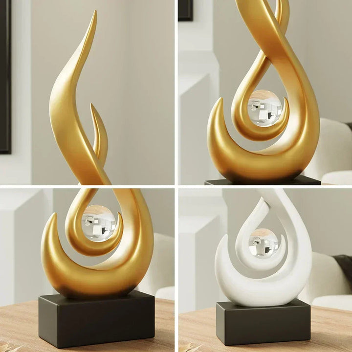 Skanto | Serenity Abstrakt Skulptur – Moderne Kunstnerisk Hjemdekorasjonsdetalj