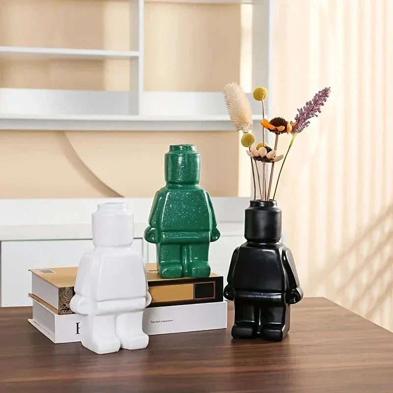 Skanto | Lego-inspirert keramisk dekorativ vase