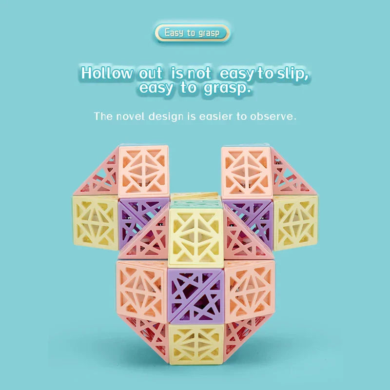 Skanto | Hollowout Magic Ruler – Kreativt byggeklosssett for bygging, vridning og utforskning