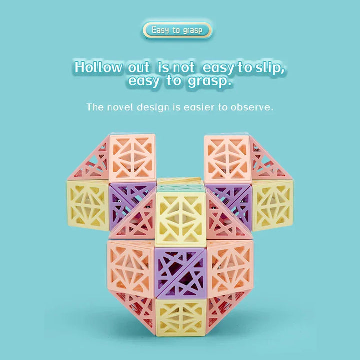 Skanto | Hollowout Magic Ruler – Kreativt byggeklosssett for bygging, vridning og utforskning