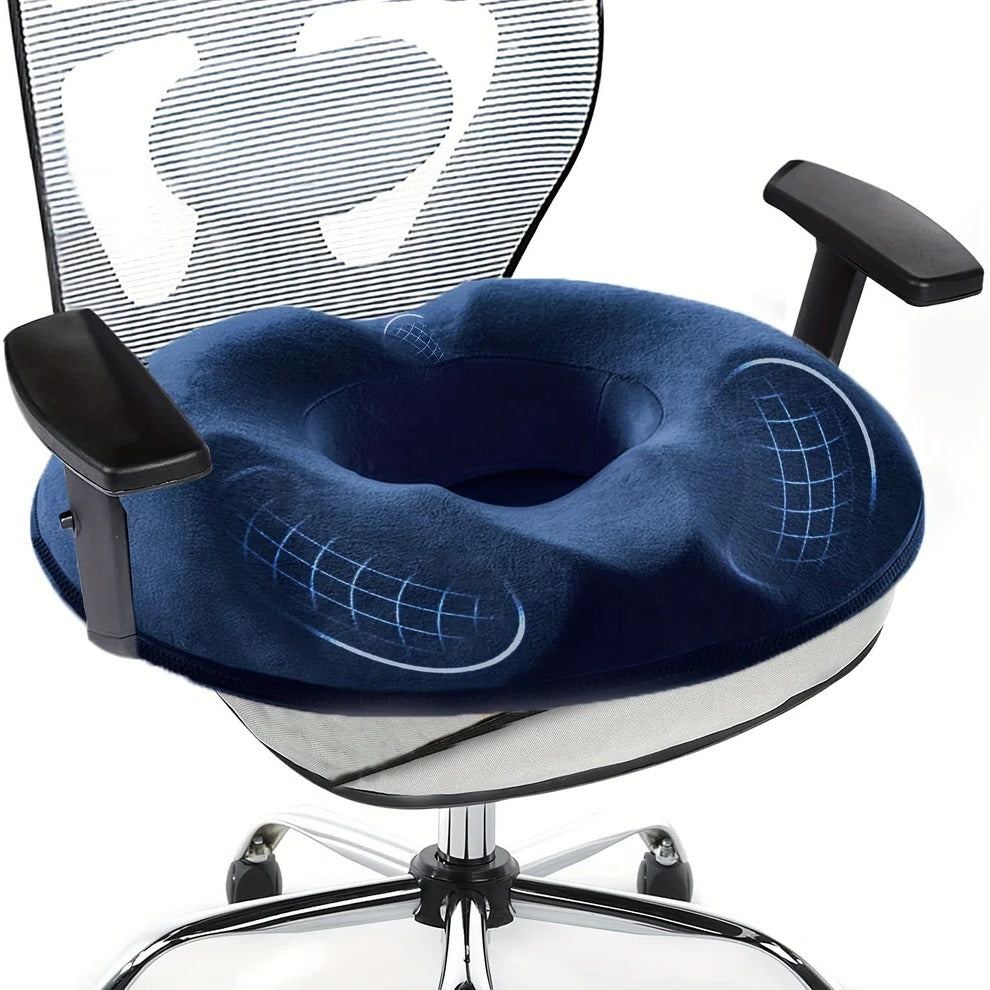 Ergonomisk Donut-Kissen aus Memory-Schaum zur Unterstützung des Steißbeins