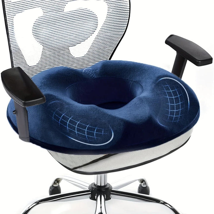 Ergonomisk Donut-Kissen aus Memory-Schaum zur Unterstützung des Steißbeins
