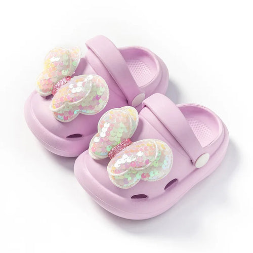 Skanto | Myke sandaler for jenter med glittervinger – Komfortable slippers for barn