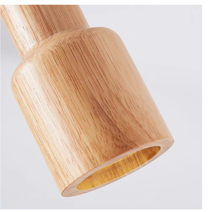 Skandinavisk pendellampe i tre – Minimalistisk design for stue og soverom | Naturlig treutseende