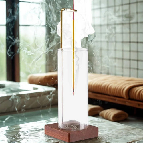 Skanto | Glass Røkelsesholder med Avtakbar Askeholder