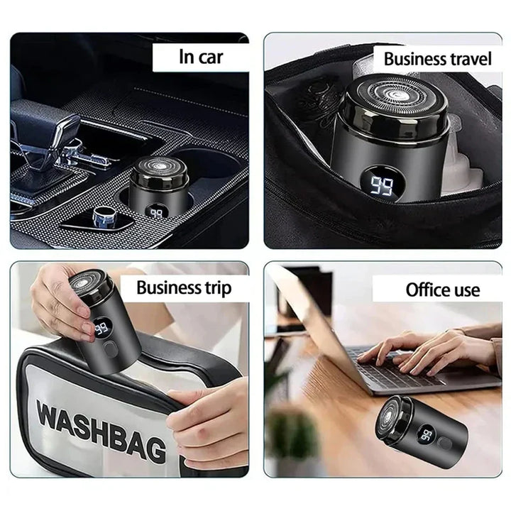Skanto | TrimTech Pocket Shaver | Kompakt og kraftig elektrisk barbermaskin for glatt hud på farten