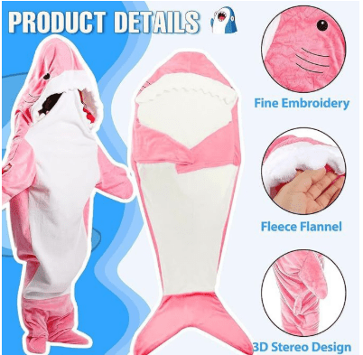 Skanto | Koseshark romper for barn og voksne