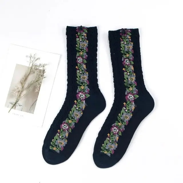 Skanto | Vinter Blomst Sokker