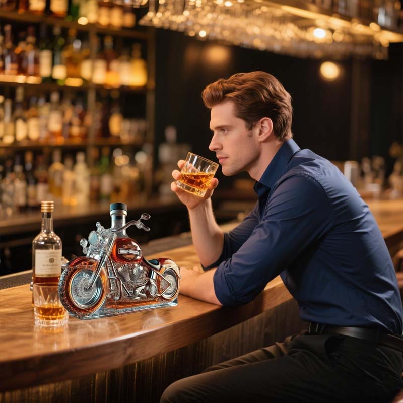 Skanto | Harley Motorcycle Formet Whiskey Karaffel for Hjemmebar