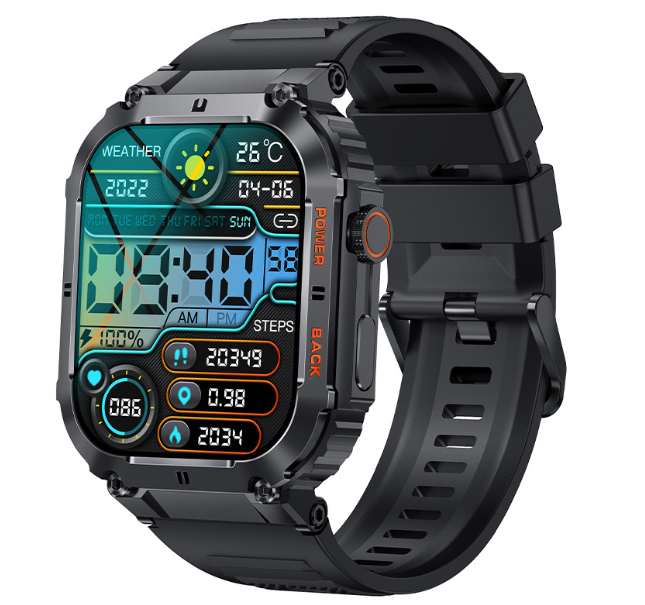 Slitesterk Smartwatch – Vanntett beskyttelse med militærgrad holdbarhet Skanto