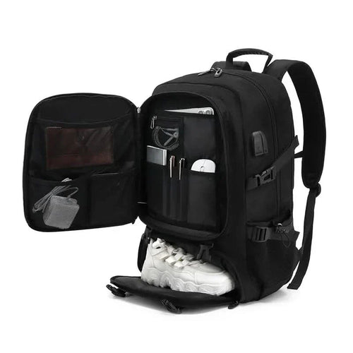 Skanto | Reise Ryggsekk Pro – Utvidbar 50L Ryggsekk med USB-lading
