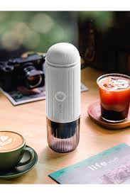 Skanto | Selvmålt bærbar elektrisk espressomaskin med USB-C-lader – Kompatibel med malt kaffe & Nespresso-kapsler