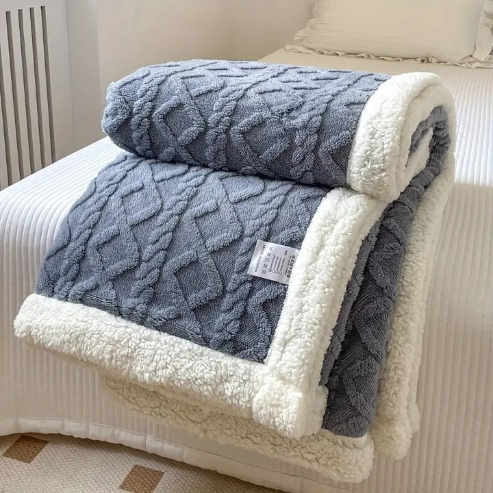Skanto | Fleece Kaste Teppe Sherpa Vendbar Sengeoverdrag