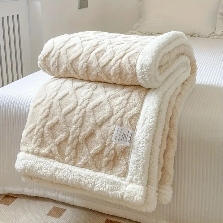 Skanto | Fleece Kaste Teppe Sherpa Vendbar Sengeoverdrag