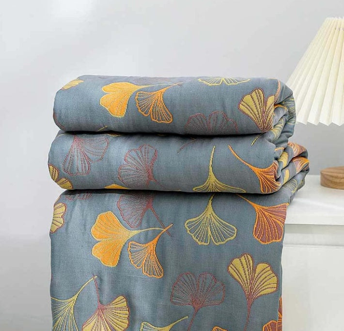 Skanto | Ginkgo Leaf Kastpledd