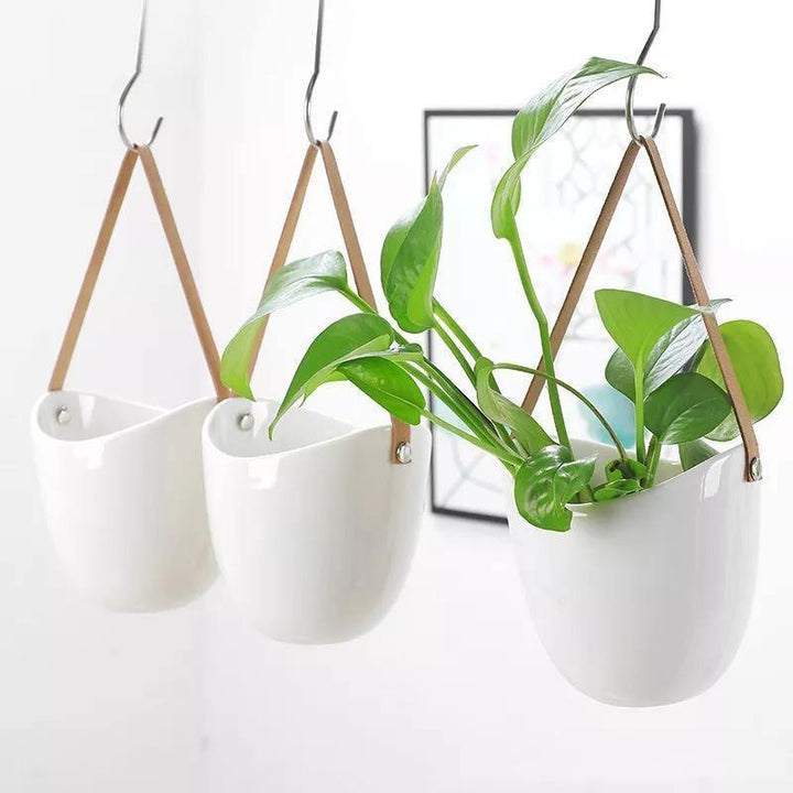 Keramiske blomsterpotter Garduruin bagform | Elegante plante stativer | Hjem og hage dekorasjon