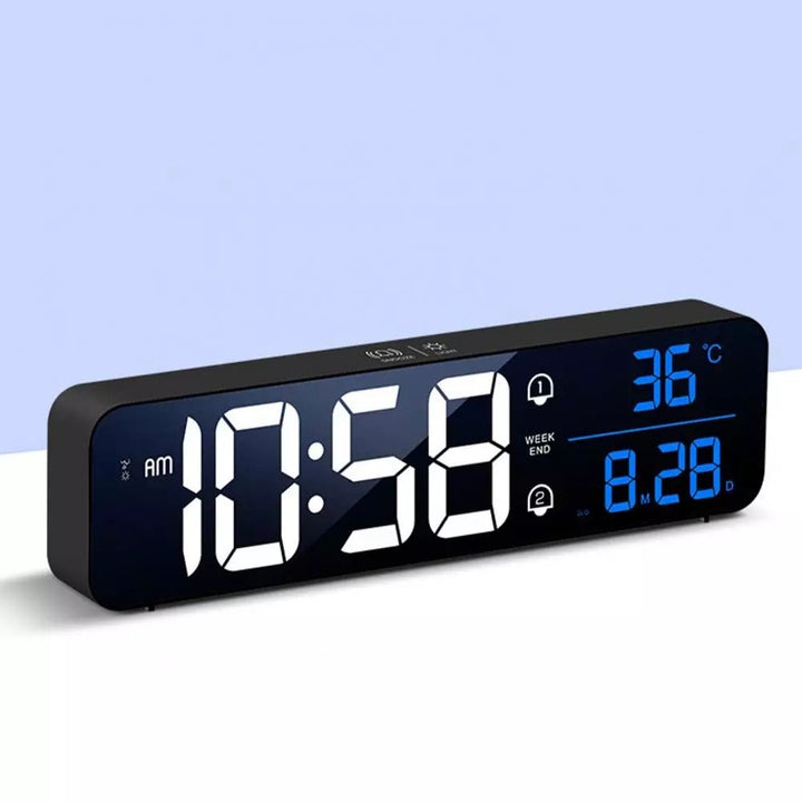 Smart Digital LED Musikk Alarm Temperatur Klokke