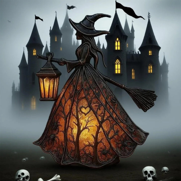 Skanto | Halloween Hekselykt Mystica – Magisk LED Dekorativ Lampe for Innendørs