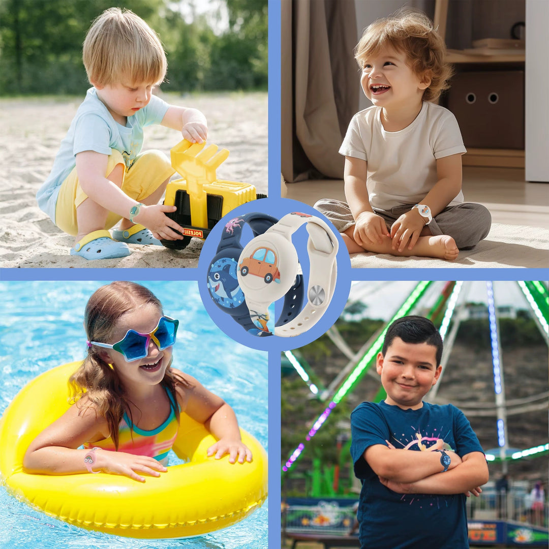 Kindersicheres GPS-armbånd – Silikonhalterung für Tracker