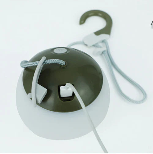 Retro oppladbar campinglampe med USB Skanto