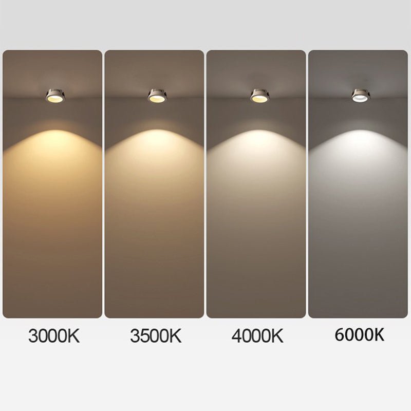 Skanto | Origo Minimalistisk LED Taklampe - Justerbar Rund Innfelt Lampe