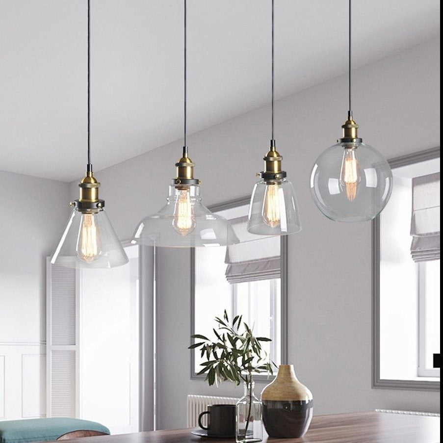 Skanto | GlassHaven – Elegant Industriell Pendellampe