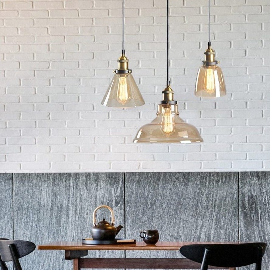 Skanto | GlassHaven – Elegant Industriell Pendellampe