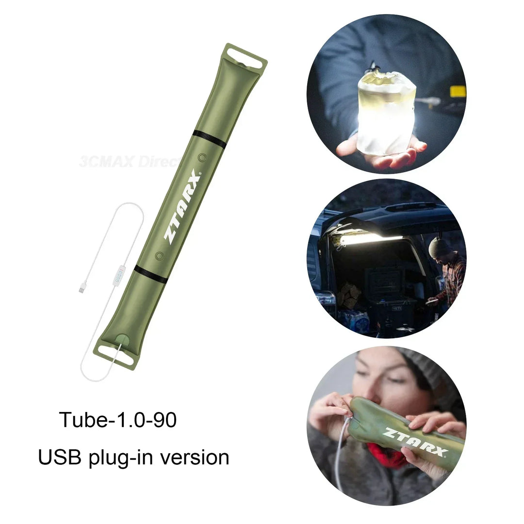 Skanto | Oppblåsbar Solenergi LED Tube Lys - LumiGlow Pro