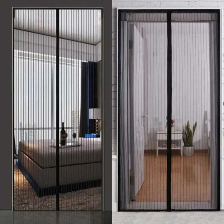 Skanto | InsectGuard Magnetisk Mesh Dør | Tungvindt, Rivesterk & Håndfri Tilgang for Sommerluftstrøm