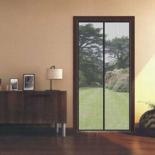 Skanto | InsectGuard Magnetisk Mesh Dør | Tungvindt, Rivesterk & Håndfri Tilgang for Sommerluftstrøm